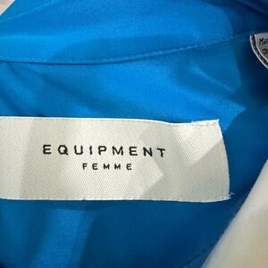 Equipment Femme Vibrant Blue Blouse